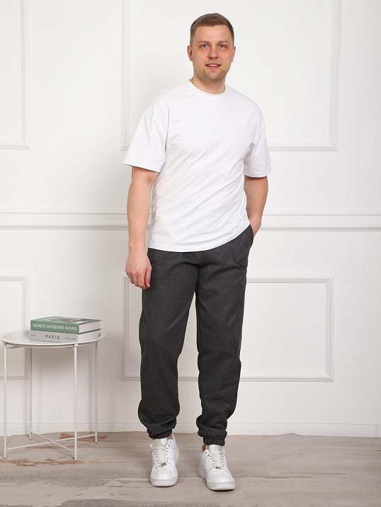 Брюки мужские теплые т.серый