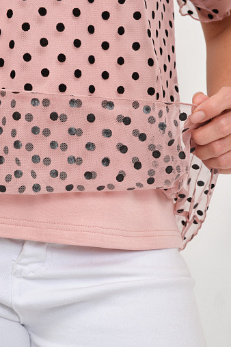 Футболка женская Бьюти вискоза пудра