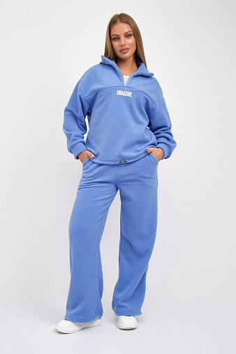 Костюм жен. Тренд-2 флис голубой