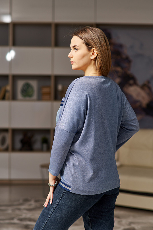 Джемпер Ниагара светлый индиго