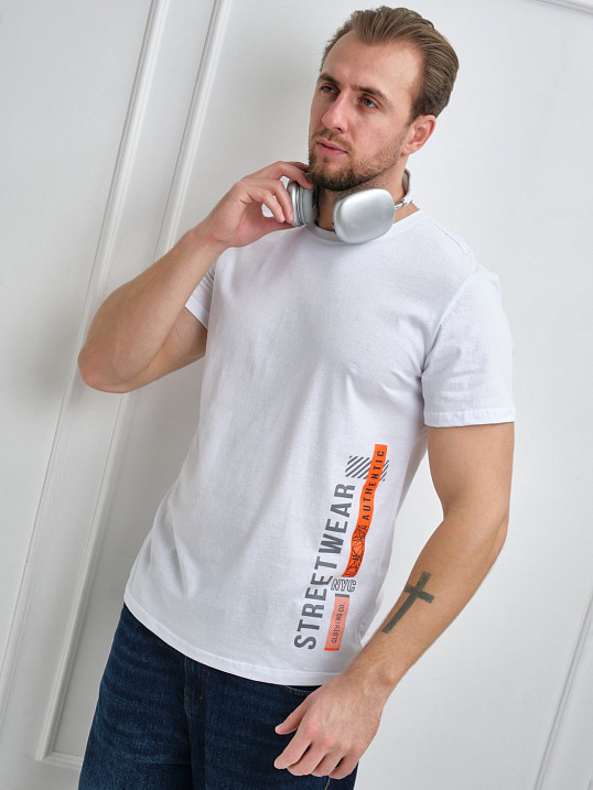 Футболка мужская Норд белый