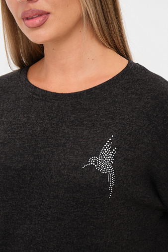 Джемпер Оливия т.серый