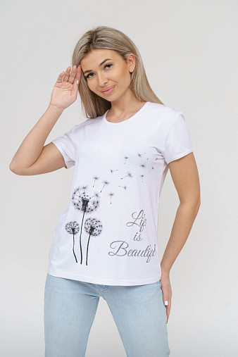 Футболка Одуванчик белый