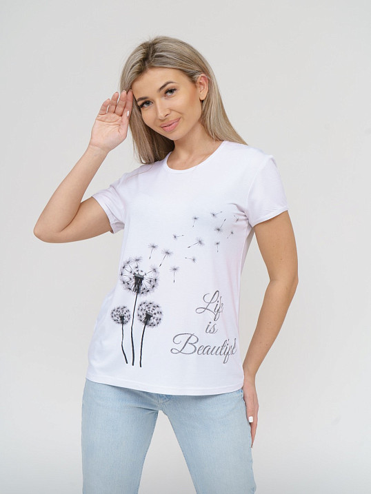 Футболка Одуванчик белый
