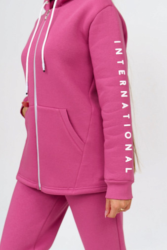 Толстовка женская Гамма на молнии брусника