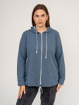 Толстовка женская Мираж футер индиго