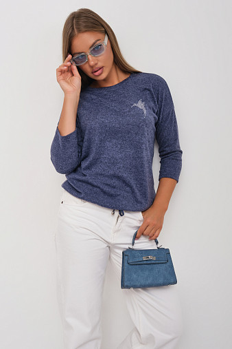 Джемпер Оливия индиго