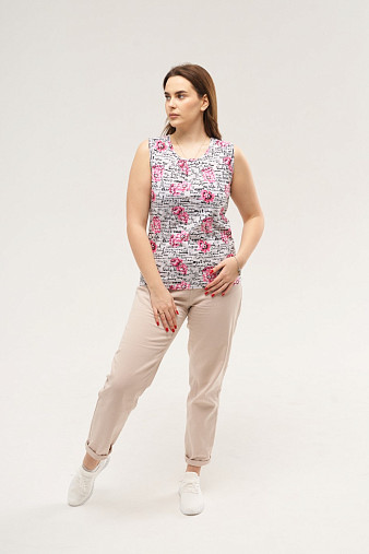 Майка Летнее признание розовый/буквы