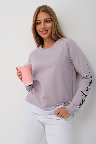 Толстовка женская Дабл св.серый