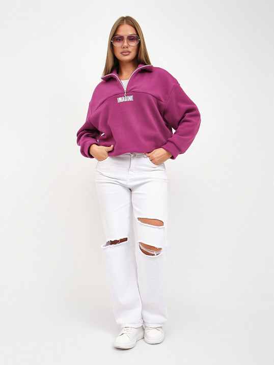 Толстовка жен. Тренд-2 флис лиловый