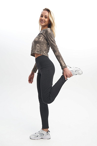 Лосины теплые антрацит