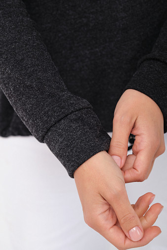 Джемпер жен. Гламур ангора антрацит