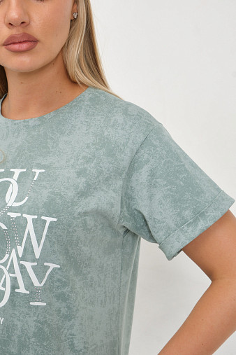 Футболка жен. Лиона варенка фисташка