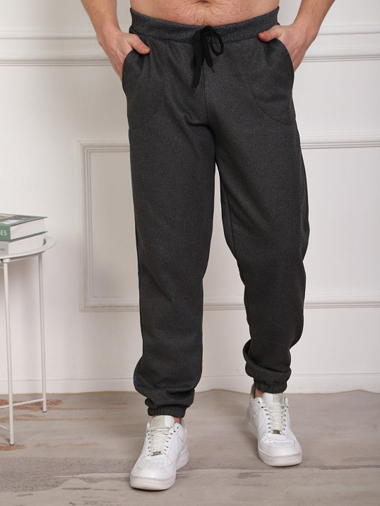 Брюки мужские теплые т.серый