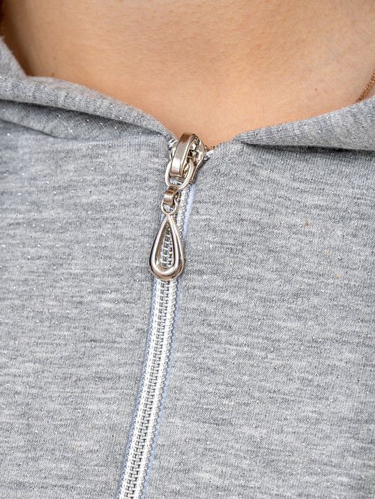 Толстовка женская Мираж футер серый