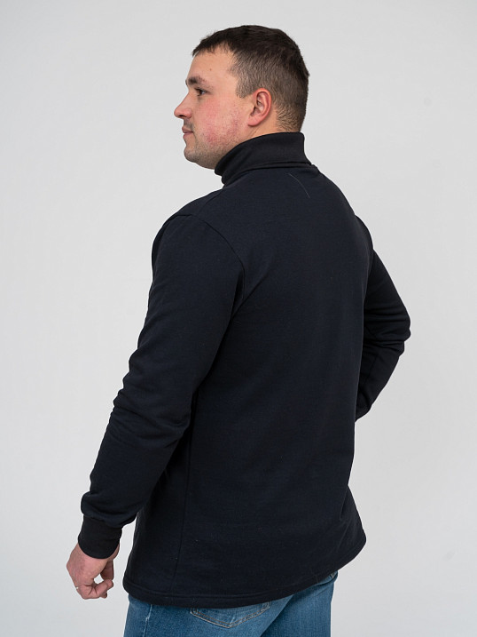 Водолазка мужская футер черная