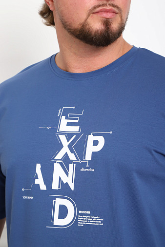 Футболка мужская Элиот индиго