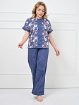 Костюм Моника индиго/цветы