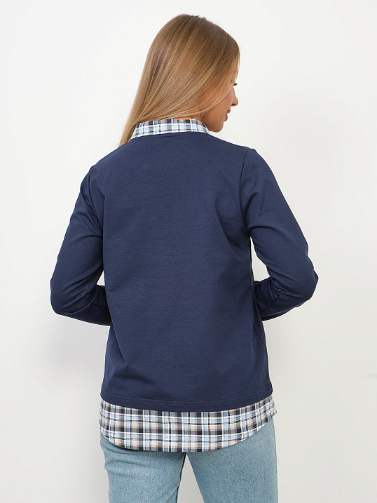 Толстовка женская Аврора индиго