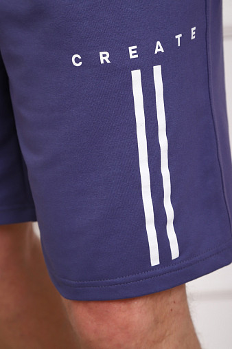 Шорты муж. Хамелеон футер индиго