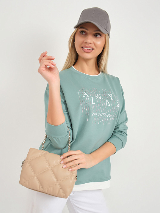 Свитшот женский Кетти св.изумруд