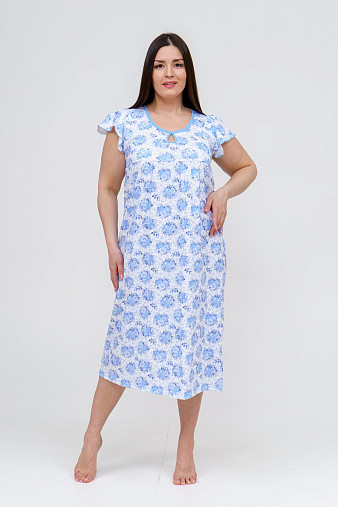 Ночная сорочка Крыло голубой