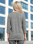 Джемпер женский Мегаполис 3/4 рукав серый