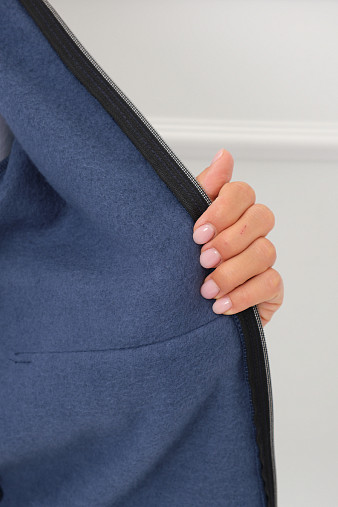 Толстовка женская Дюна начёс индиго