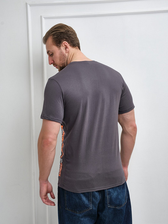 Футболка мужская Норд т.серый