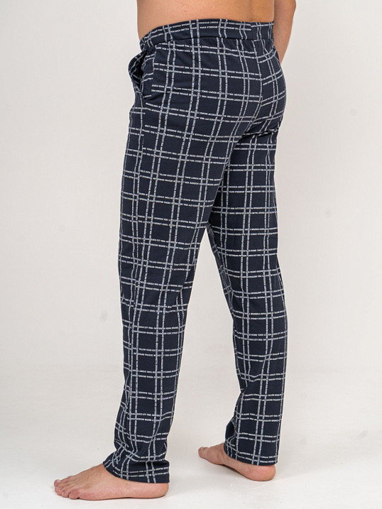 Брюки мужские Легион т-синий/клетка