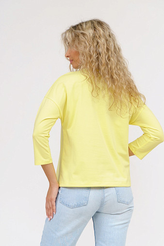Лонгслив Николь лимон