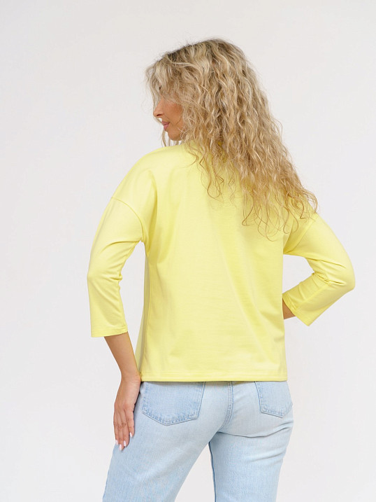 Лонгслив Николь лимон