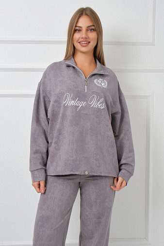 Костюм женский Верона варенка серый