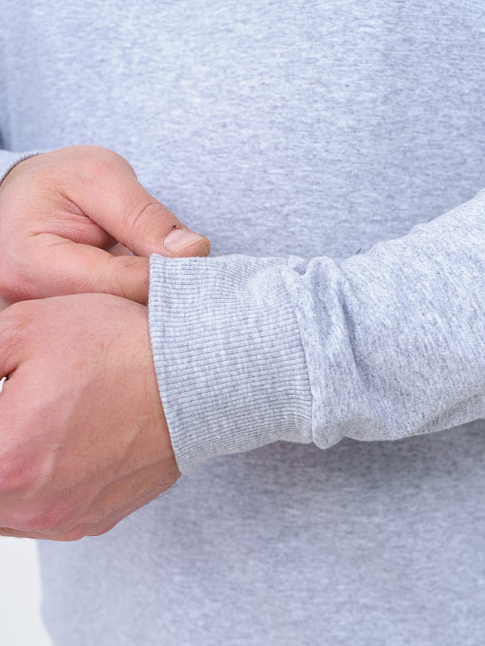 Толстовка мужская Эталон серый/меланж