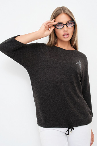 Джемпер Оливия т.серый