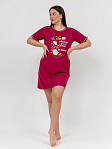 Туника Фиеста без карманов бордо