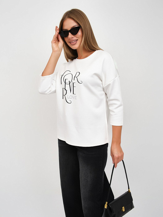 Свитшот женский Одри молочный