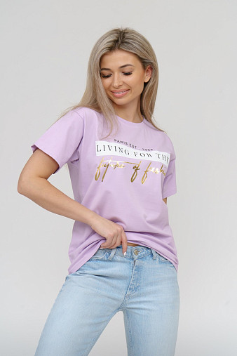 Футболка женская Имидж лаванда