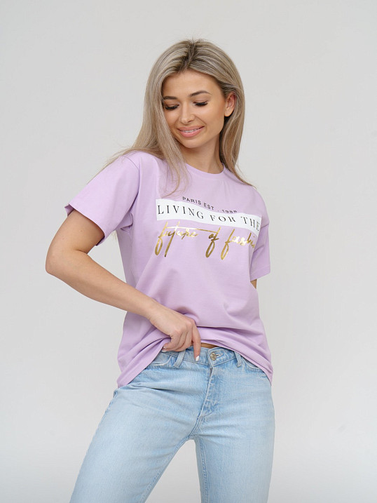 Футболка женская Имидж лаванда