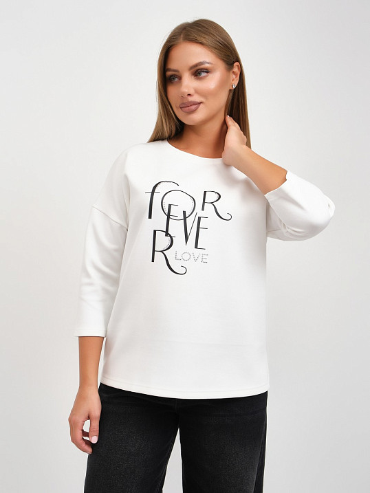 Свитшот женский Одри молочный