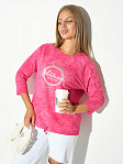Лонгслив жен. Гламур варенка фуксия