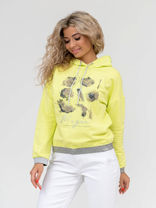 Толстовка женская Элен лимон