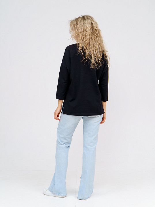 Лонгслив Стиль черный