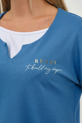 Свитшот женский Молли индиго