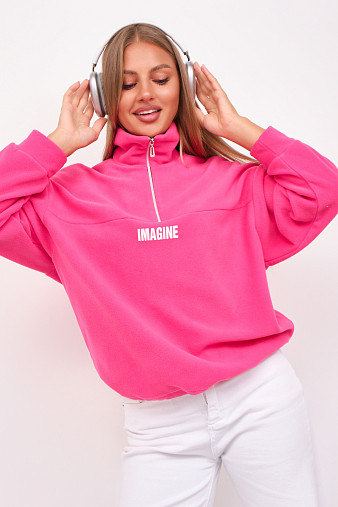 Толстовка жен. Тренд-2 флис малина