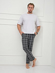 Брюки мужские Легион серый/клетка