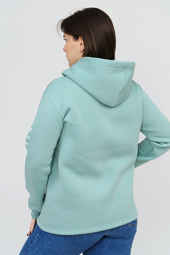 Толстовка женская Гамма на молнии аква