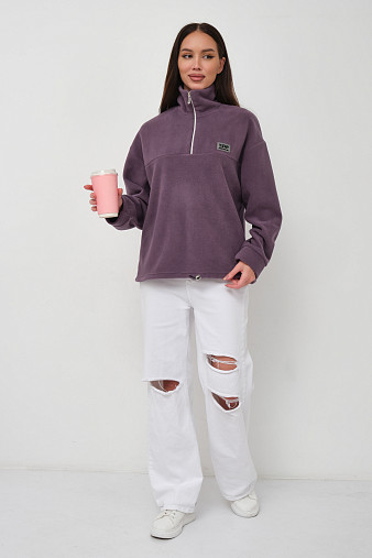 Толстовка жен. Тренд флис т.лиловый