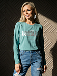 Лонгслив женский Рио св.изумруд