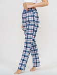 Брюки Силуэт сине-розовый/клетка